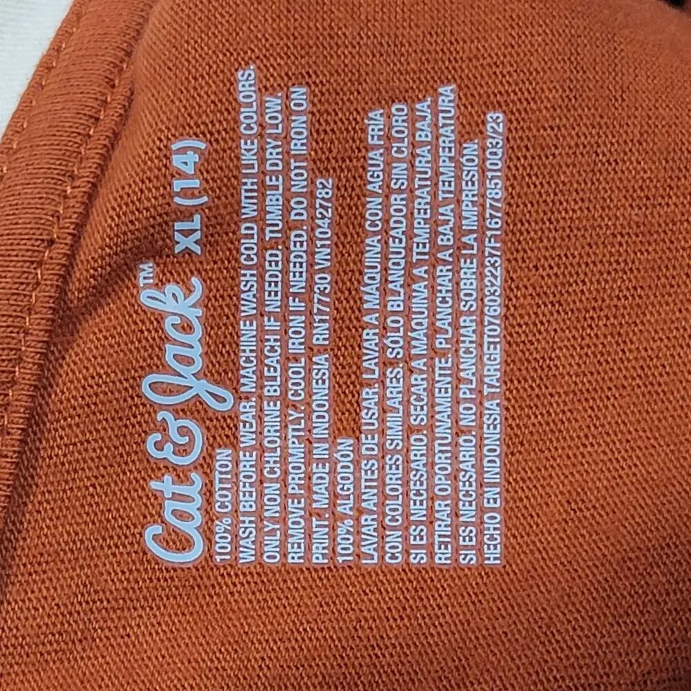 Cat & Jack Boy's Polo Shirt, Chestnut Color, Size XL (14), NWT